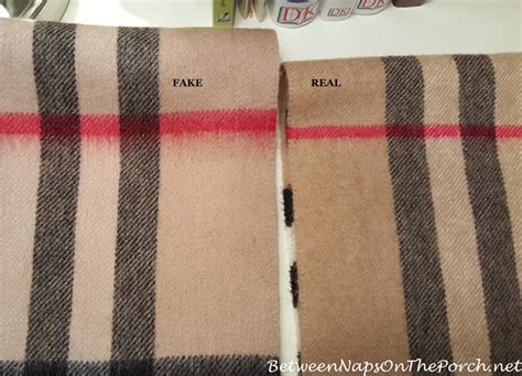 real vs fake Burberry scarf